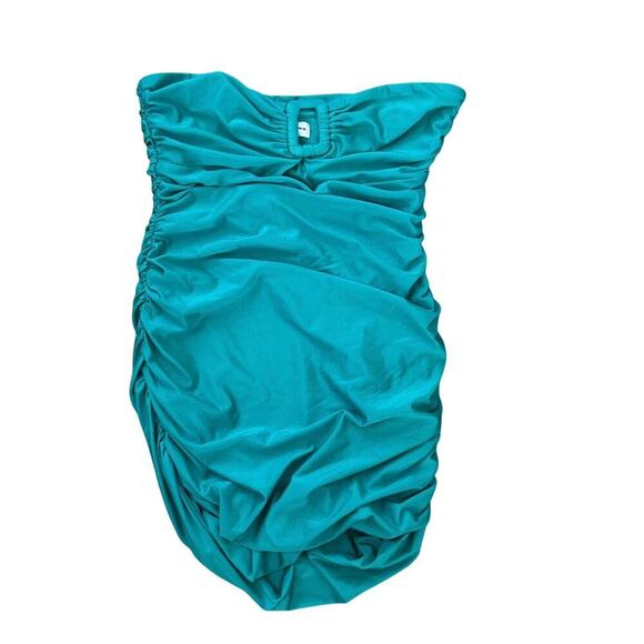 Superdown Green Front Cut-out Hollie Strapless Mini Dress Size XL - Picture 4 of 11